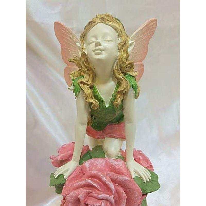 シルエットが素敵なフェアリー バラの上の妖精 ピンク オブジェ 置き物 全商品オープニング価格 特別価格 Klinik Ub Ac Id