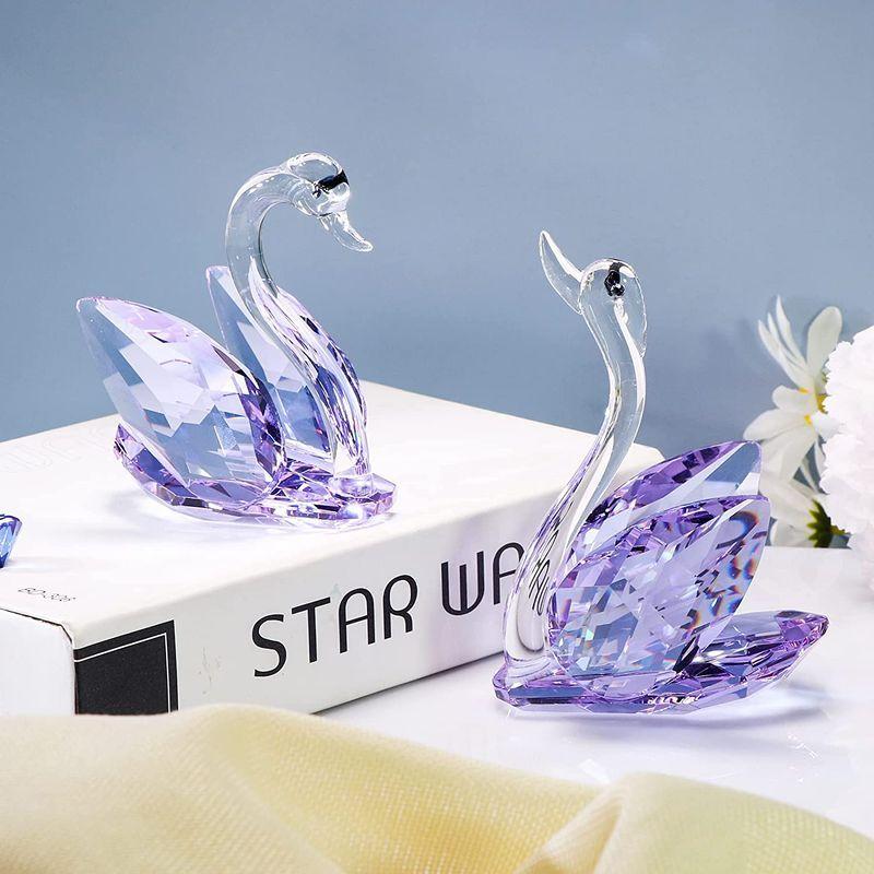 限定品 人気ランキング プレゼント 結婚祝い ペア へ 両親 妻 プレゼント 結婚記念日 結婚いわい お祝い クリスタルス白鳥の置物 おしゃれ オブジェ 置き物 Hoanganh Edu Vn