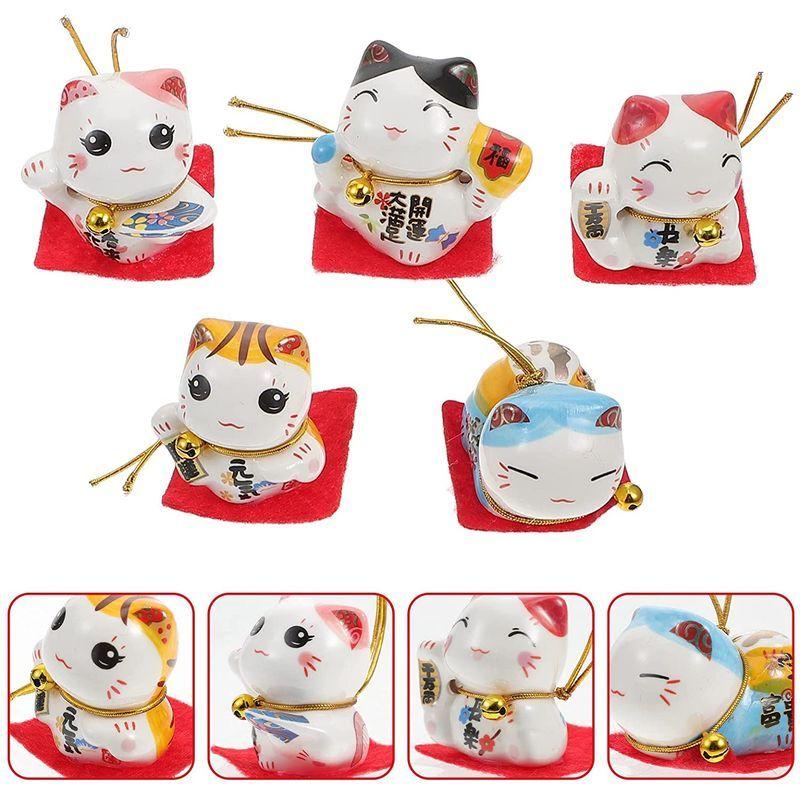 12月スーパーsale 15 Off 開店祝い 幸運 猫の置物 ミニ インテリア 飾り 車 癒し置物 招き猫 置物 Bestoyard 贈り物 新年ギ 新年の休日の装飾 かわいい オブジェ 置き物