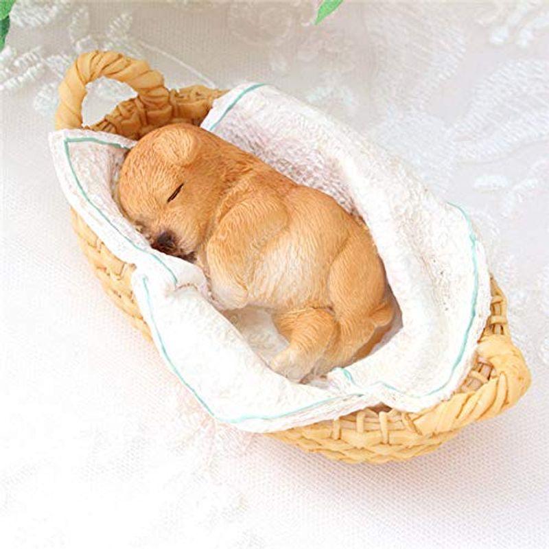 犬いぬの置物 子犬オブジェ 置物 おしゃれ かわいい 眠り子犬 衝撃特価