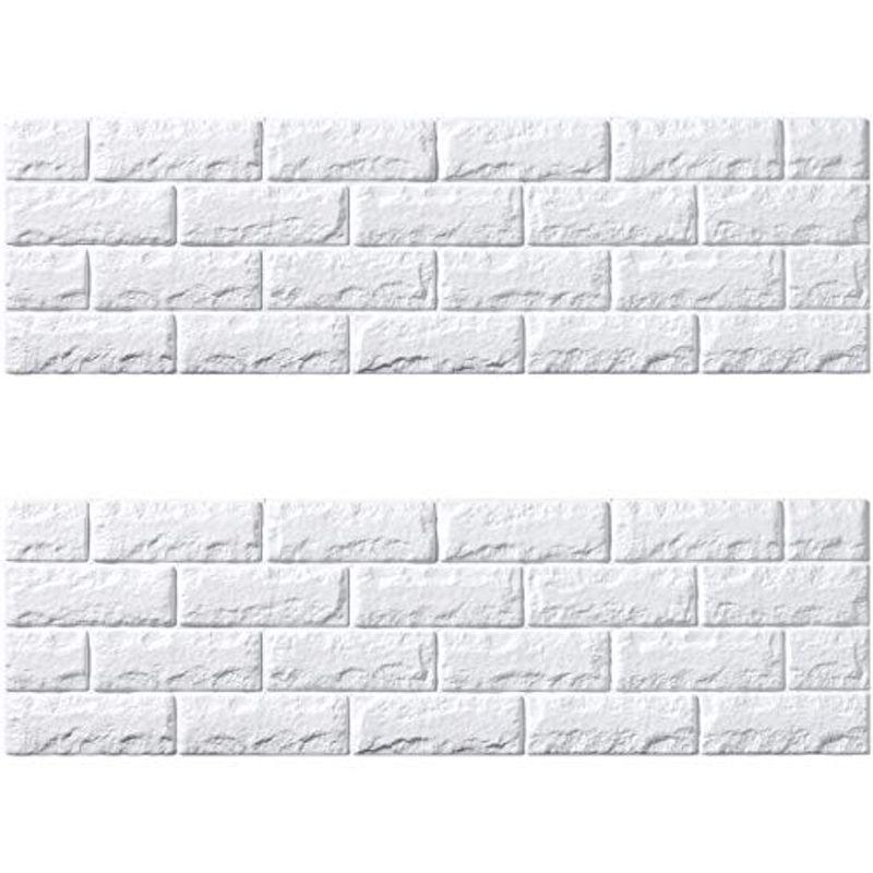 Dream Sticker クッションシート フォームブリック レンガ 壁紙リフォーム 立体シール 簡単diy ホワイト Doorの