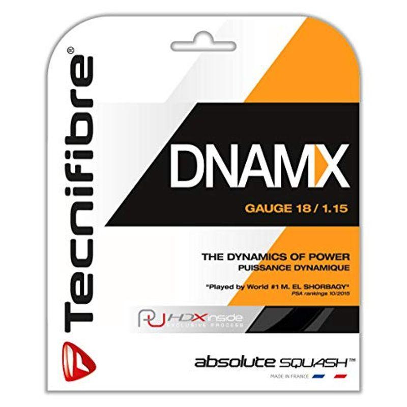 テクニファイバー(Tecnifibre) スカッシュ用ストリング、ゲージ1.15mm DNAMX 1.15 TF DN 115 ブラック 1