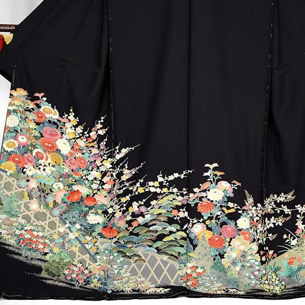 黒留袖 京加賀友禅 落款 美峰 未仕立て 難あり 在庫処分品 : 装 よそお 