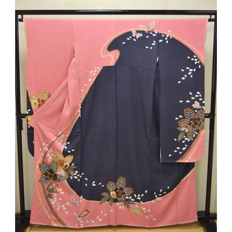 袋帯 亀甲 華紋 花菱 金糸 着物 044a p 熨斗 花菱 花紋 唐花模様 袋帯