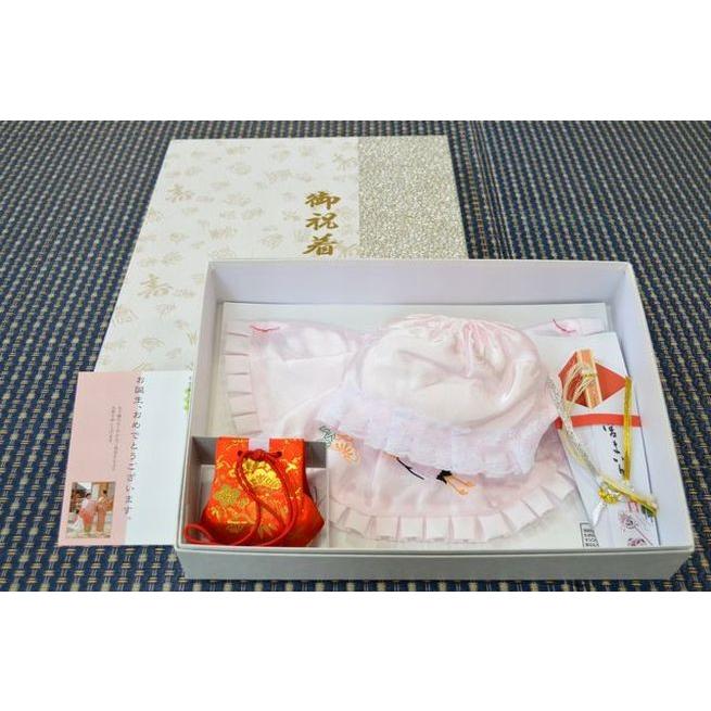 【美品】お宮参り 産着 女の子 化粧箱付き 化粧箱 お宮参り着物専用箱 プレゼント 収納