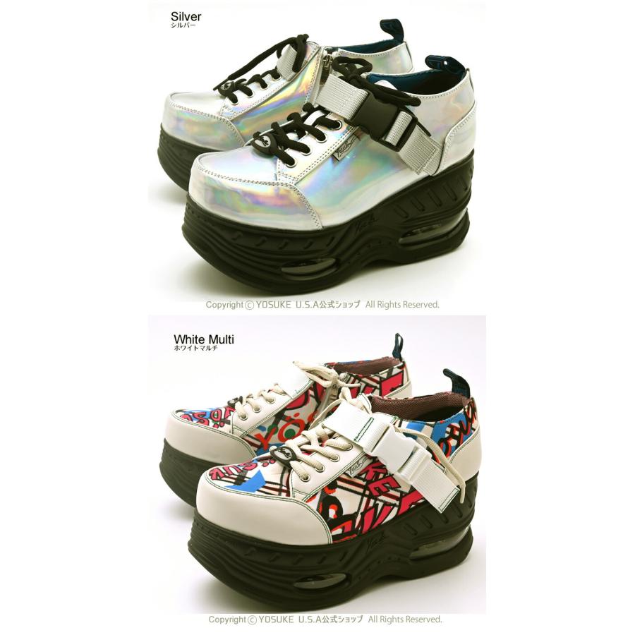YOSUKE（ヨースケ） 厚底スニーカー レディース 歩きやすい 8cm厚底