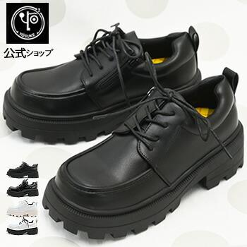 YOSUKE（ヨースケ） 厚底 レースアップシューズ レディース マニッシュ 