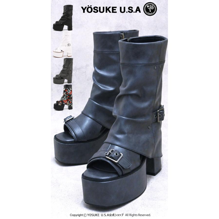 YOSUKE（ヨースケ） 厚底 ブーツ サンダル 公式キズ補修液付 人気の