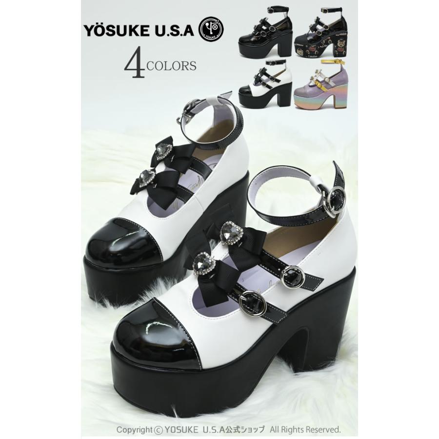 YOSUKE（ヨースケ） 厚底 ストラップ パンプス レディース 歩きやすい