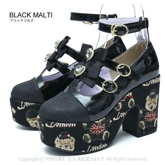 YOSUKE（ヨースケ） 厚底 ストラップ パンプス レディース 歩きやすい