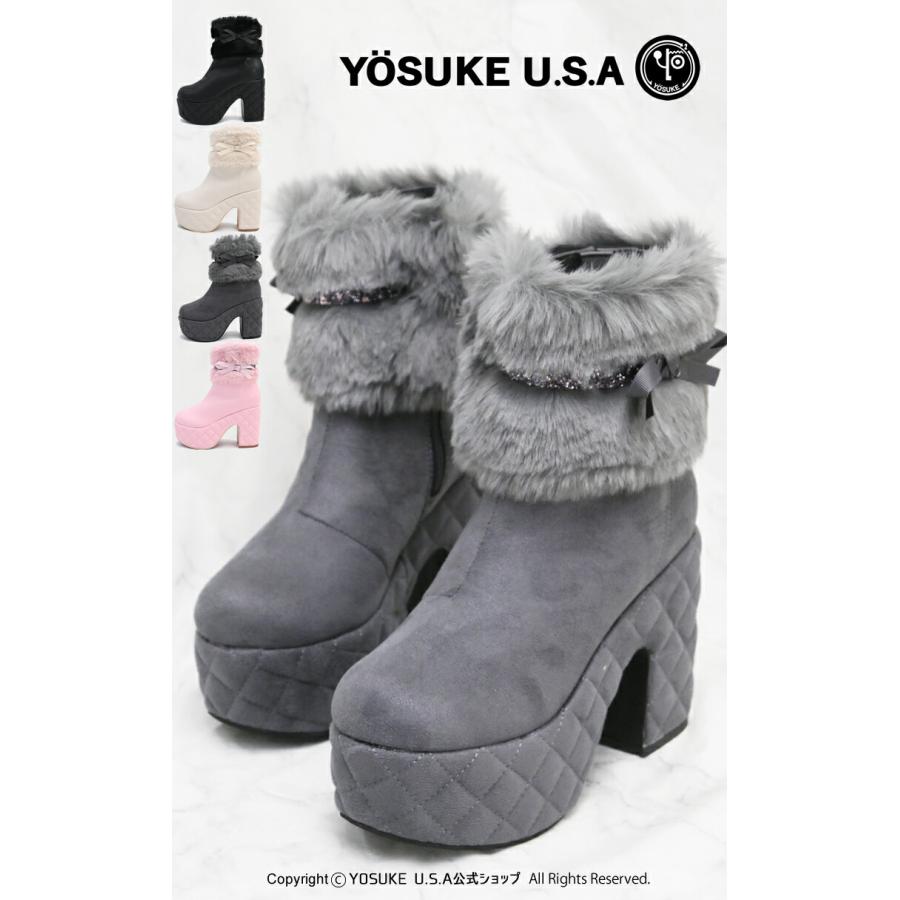 YOSUKE（ヨースケ） ヨースケE 厚底ブーツ 公式キズ補修液付 YOSUK