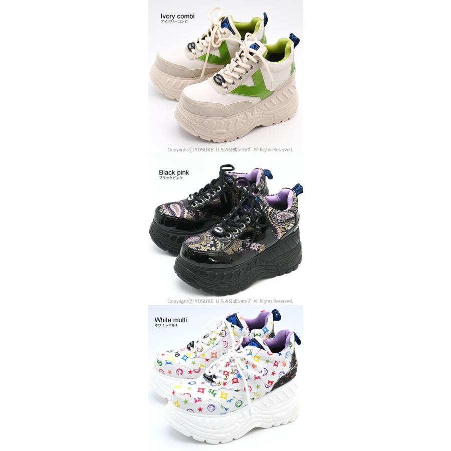 YOSUKE ヨースケ 厚底スニーカー レディース 歩きやすい 8.5cm