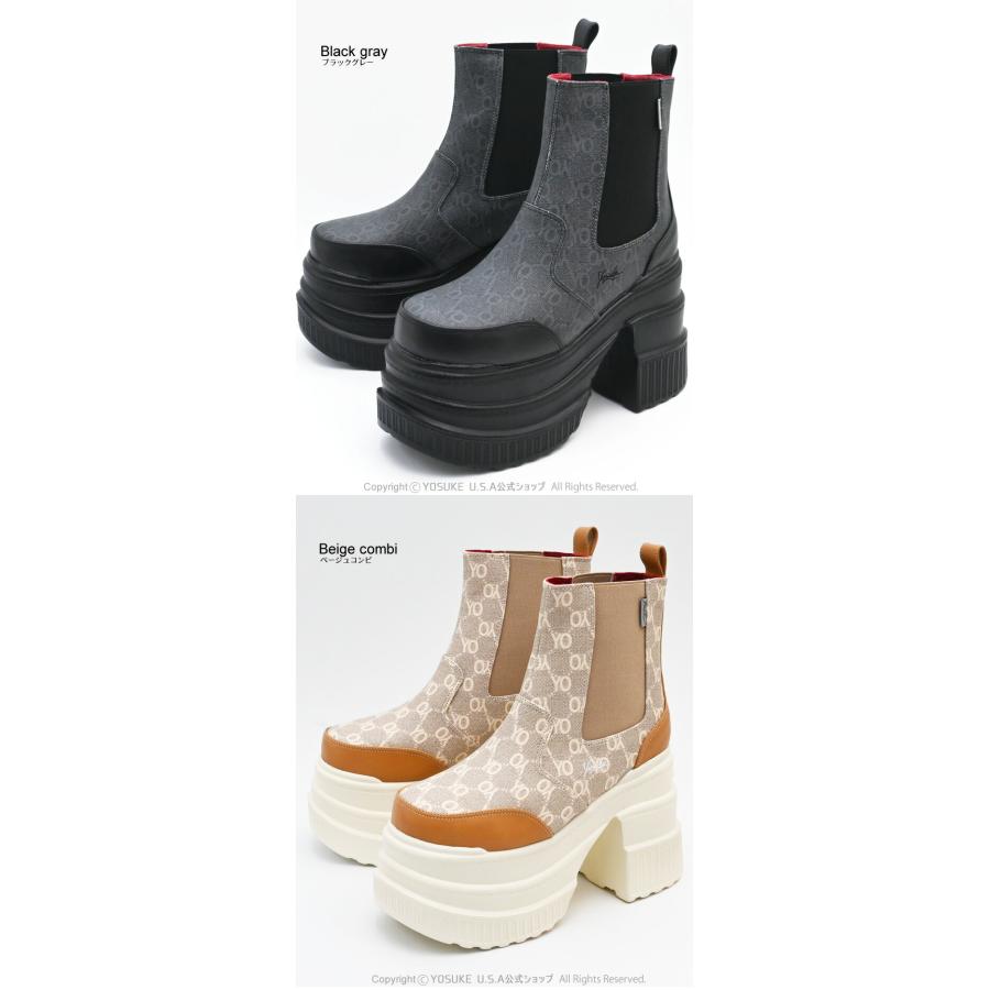 YOSUKE（ヨースケ） 厚底ブーツ レディース サイドゴアブーツ ショート