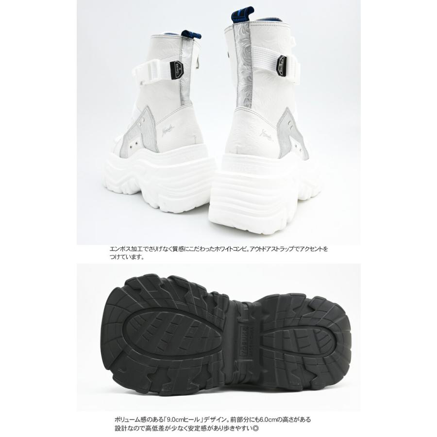 YOSUKE（ヨースケ） 厚底スニーカー レディース ハイカット 9cm 厚底