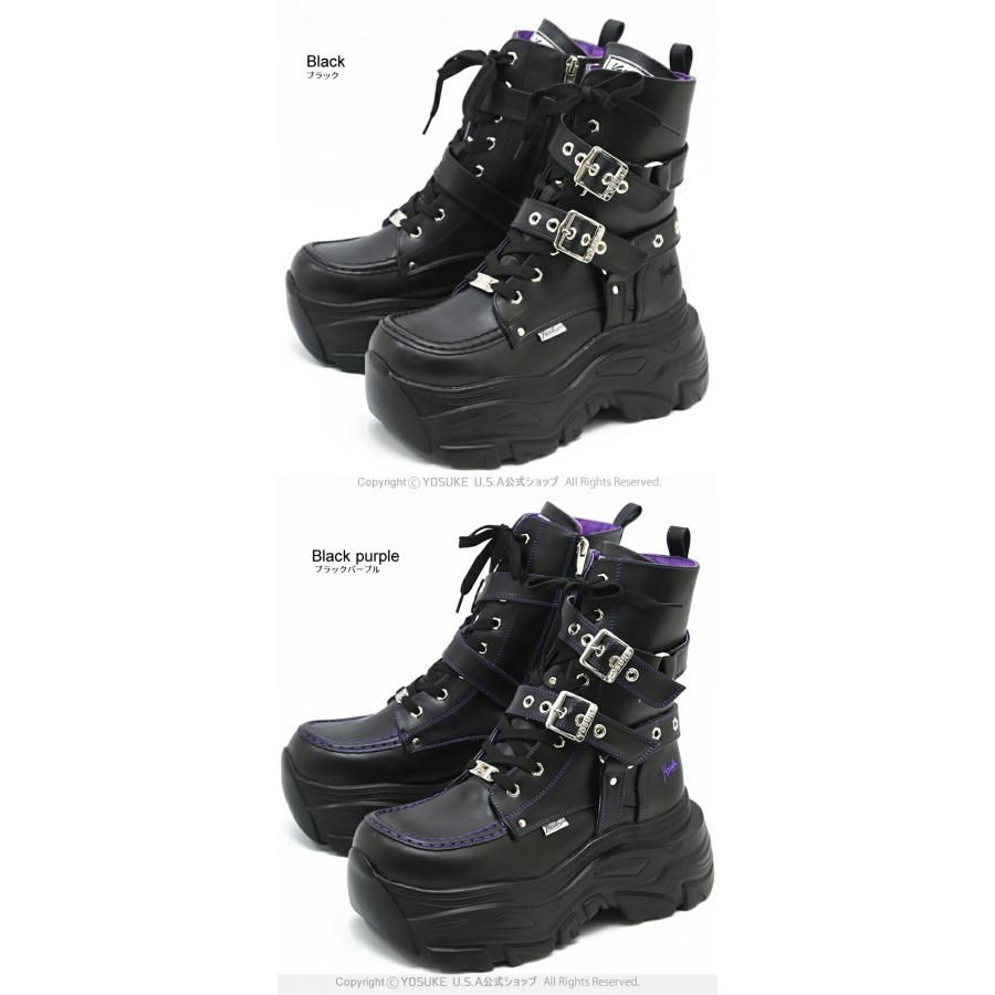 ヨースケ YOSUKE 厚底スニーカーブーツ （ブラック） 直営SHOP限定アイテム]厚底スニーカー （ブラック