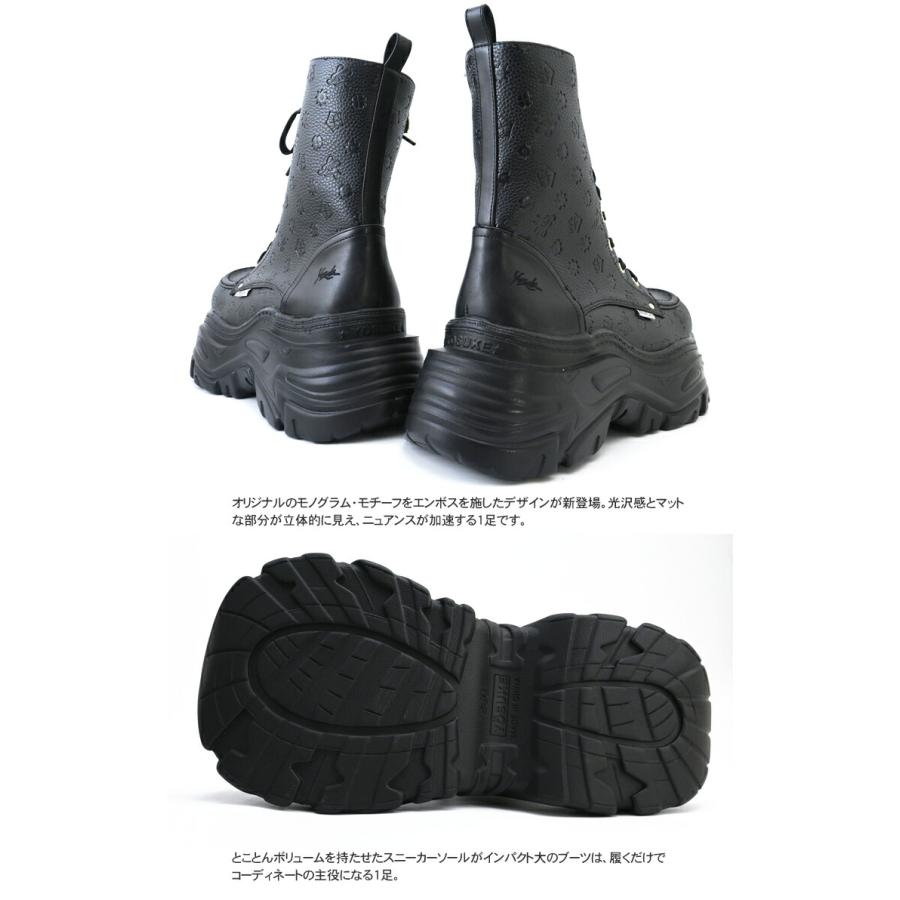 YOSUKE（ヨースケ） 厚底スニーカー メンズ ハイカット 厚底ブーツ