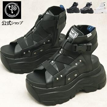 YOSUKE（ヨースケ） 厚底 ブーツサンダル メンズ 9cm 厚底フラット