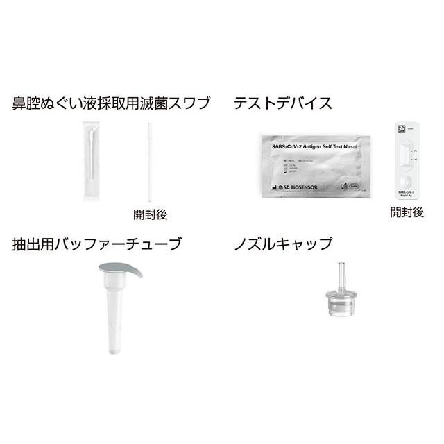 厚労省承認 新型コロナウイルス 抗原検査キット(一般用)第1類医薬品 コロナ検査キット SARS-CoV-2ラピッド抗原テスト薬局 鼻腔ぬぐい COVID-19 ロシュ5回分｜yotsubashop｜05