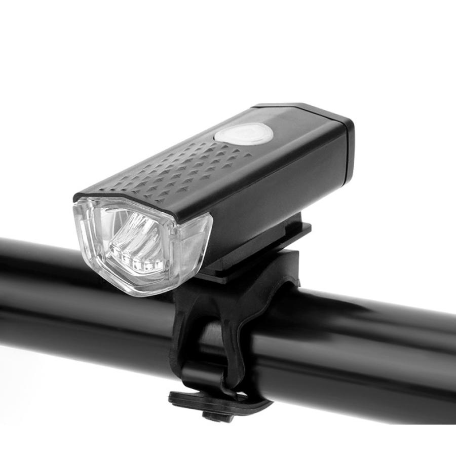 自転車ライト 3段階LED USB充電式 明るい 回転式 フロントライト 防水 白黒 ヘッドライト :1082-1:ヨツカドストア 通販  