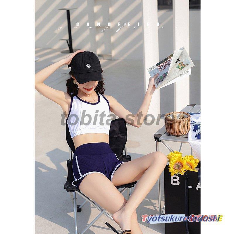 控えめ ファッション体型カバー 水着 レディース Tシャツ 中学生