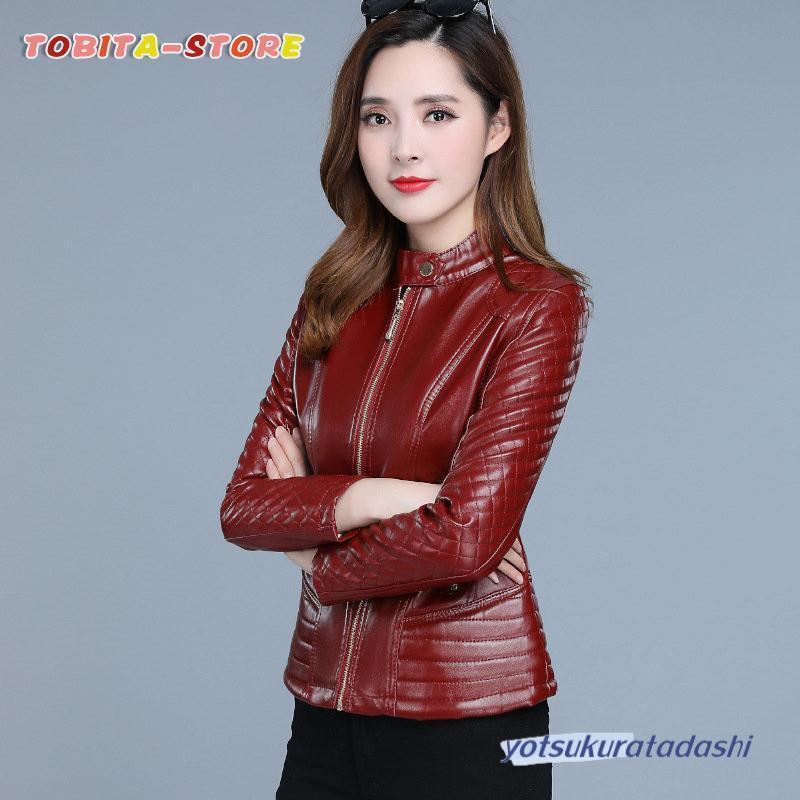 シングルライダース レザージャケット レディース 秋冬 革ジャン シングルライダース レザージャケット レディース 秋冬 革ジャン