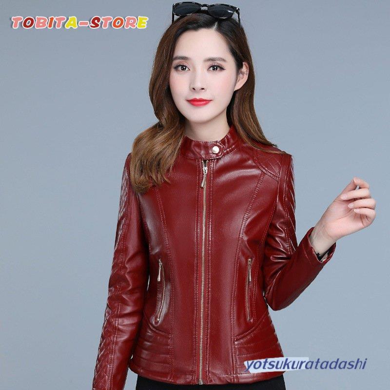 シングルライダース レザージャケット レディース 秋冬 革ジャン シングルライダース レザージャケット レディース 秋冬 革ジャン