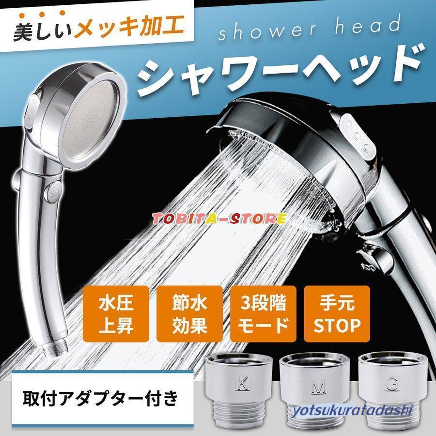 未使用 シャワーヘッド ホワイト ブルー SANEI ストップシャワーヘッド シャモジー クリアブルー PS39631-80XA