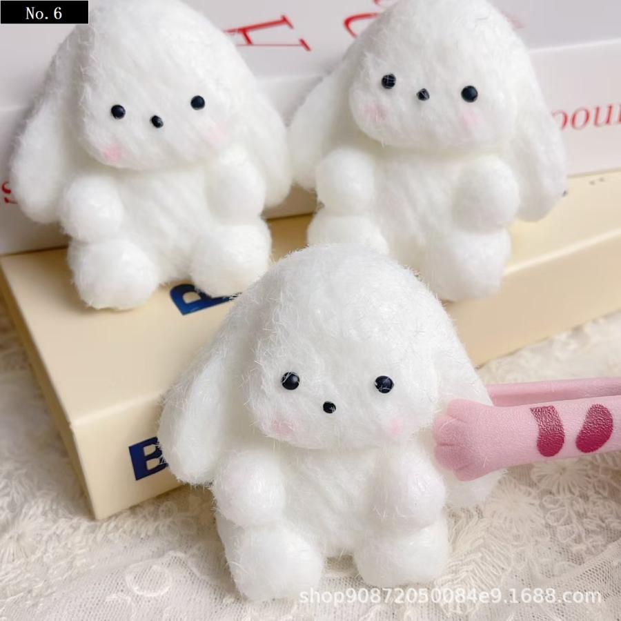 爆買 肉球 ぬいぐるみ スクイーズ 感触 かわいい うさぎ 小サイズ