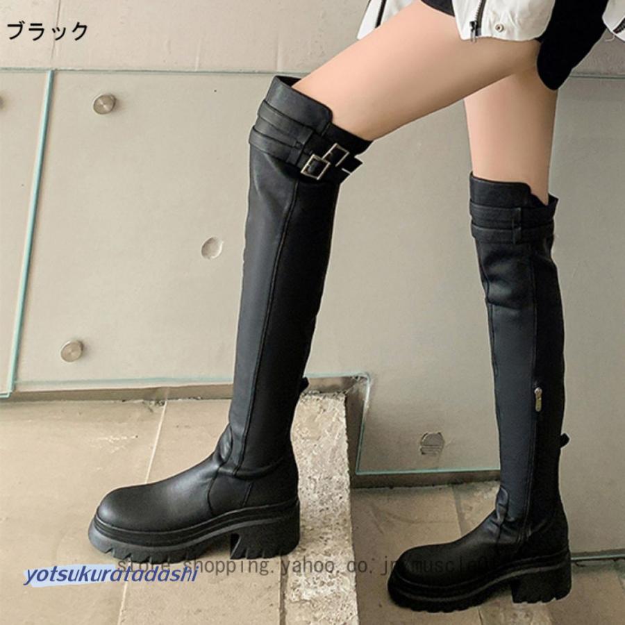 ニーハイブーツ レディース 厚底 ストレッチブーツ オーバーニー ニーハイブーツ レディース 厚底 ストレッチブーツ オーバーニー
