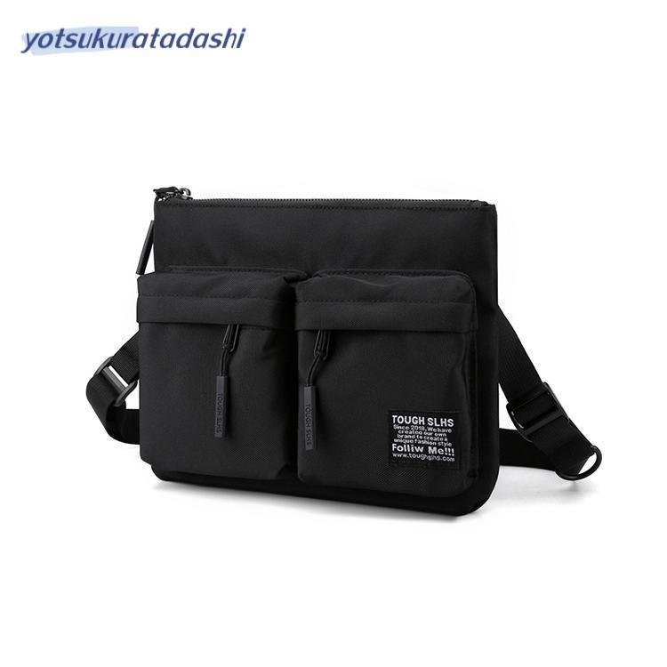 良品】TOUGH バックパック BLACK ナイロン×レザー 多収納 多機能
