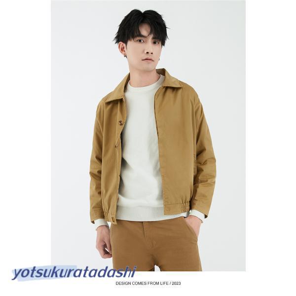 ジャケット メンズ ブルゾン シンプル アウター ショート丈