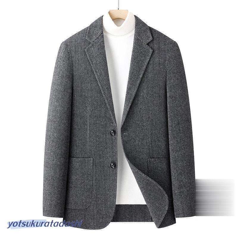 ジャケット テーラードジャケット メンズ ヘリンボーン シェブロン柄  