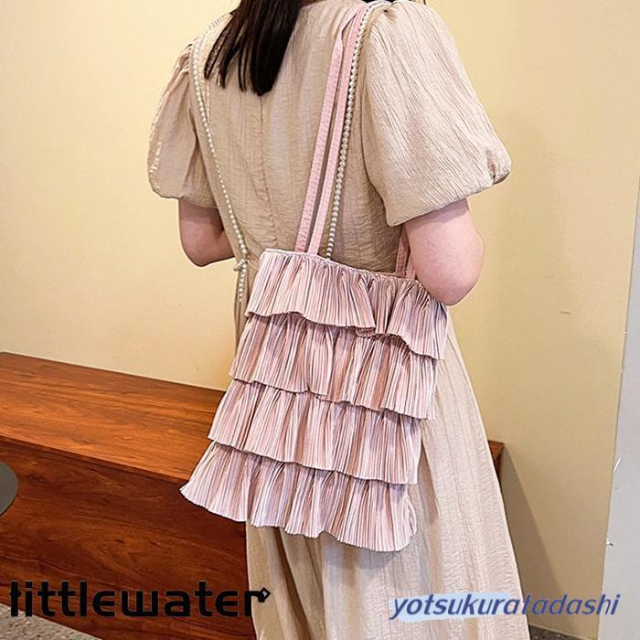 トートバッグ ティアード フリル サテン かわいい スカート トートバッグ ティアード フリル サテン かわいい スカート