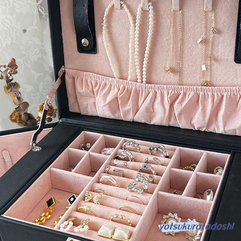 ジュエリーボックス クリスタル 収納家具 小物入れ 木製 大容量 ジュエリーボックス クリスタル 収納家具 小物入れ 木製 大容量