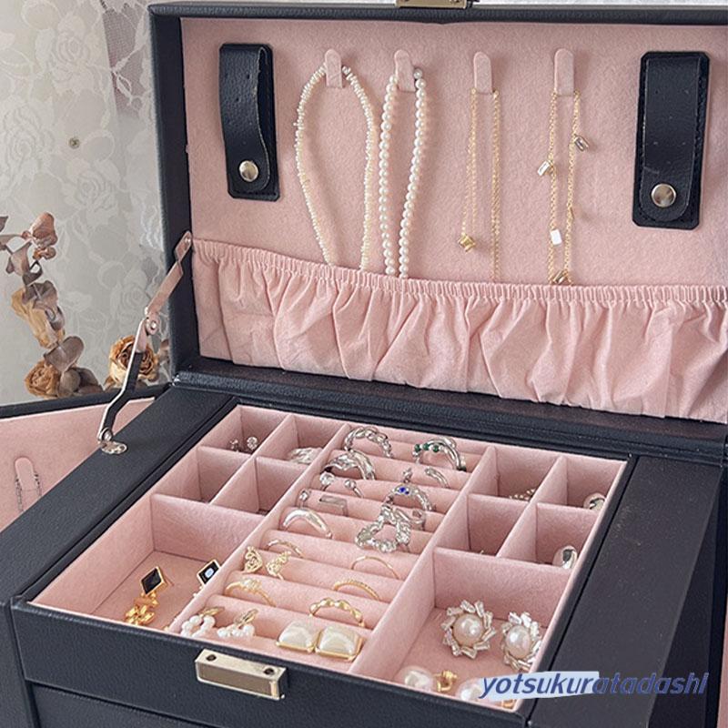 ジュエリーボックス クリスタル 収納家具 小物入れ 木製 大容量 ジュエリーボックス クリスタル 収納家具 小物入れ 木製 大容量
