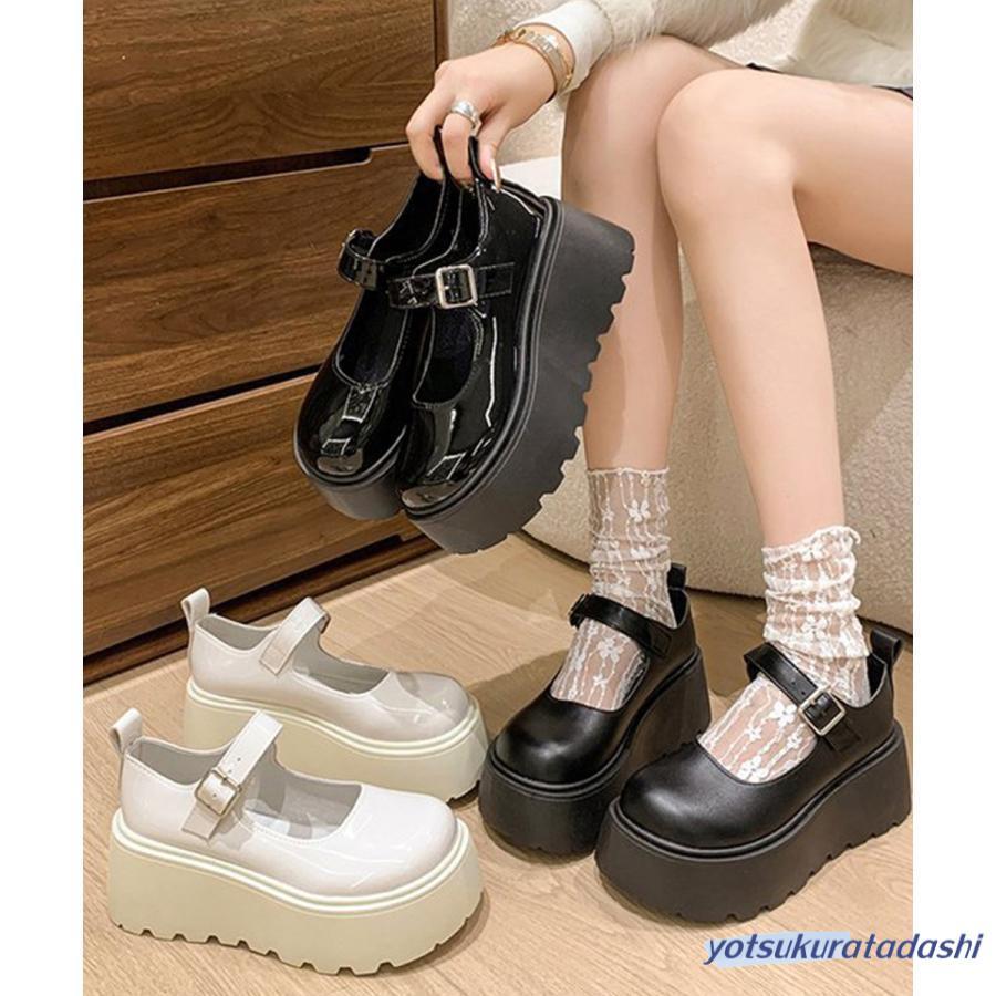 レザー厚底ローファー　スニーカー　y2k 韓国　きれいめ　春物　opium 新品 y2k opium スニーカーソール ビットローファー 厚底 パンク