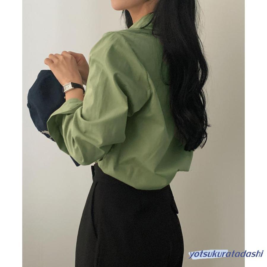 薄手シャツブラウス長袖レディース襟シャツ : 四倉忠ショップ