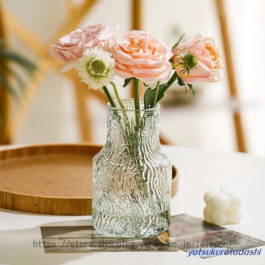 花瓶 ガラス 透明 花器 フラワーベース 15cm ガラスベース ガラス