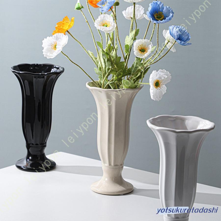 ヴィンテージ 陶器 ベース シルバー×ホワイト 花器 花瓶 ビンテージ レトロ vintage vase | ヴィンテージ フラワーベース 陶器 | soel