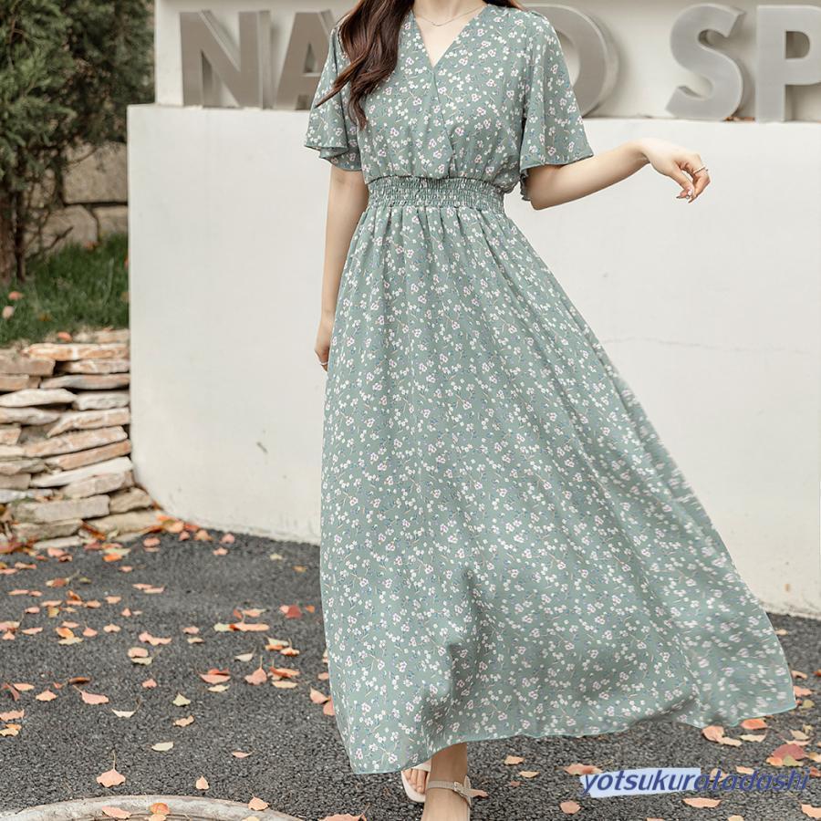 リゾートワンピース 白 ハワイ 半袖 沖縄 レディース サマー