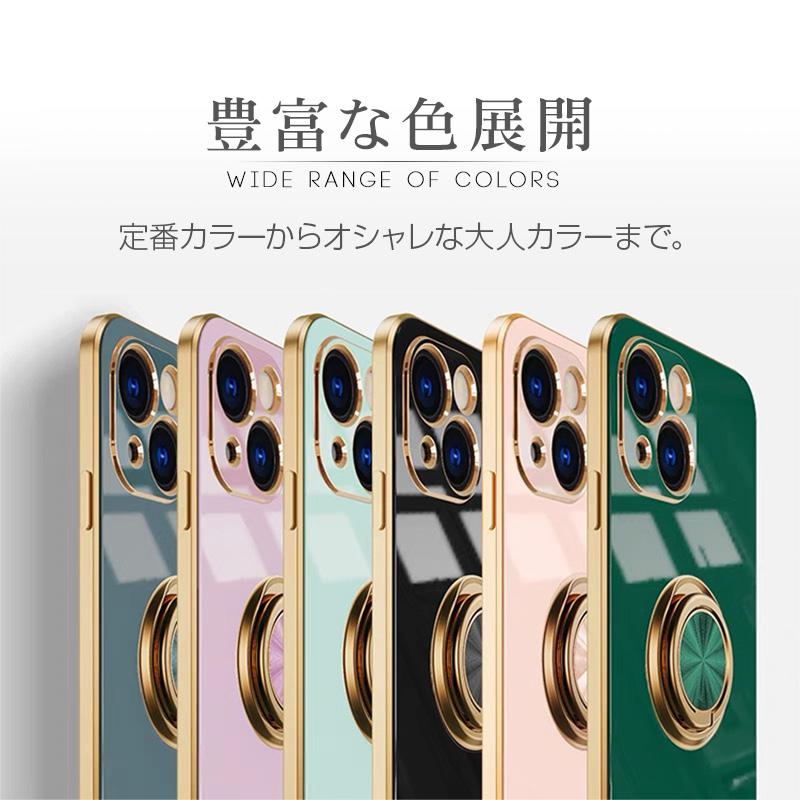 iPhone 15 ケース　iPhone 14 iPhone SE3 SE2 第3世代 第2世代 ケース iPhone 13 ケース 13 Pro max mini Plus iPhone 12 11 XR スマホケース リング付き メッキ｜yottego｜02