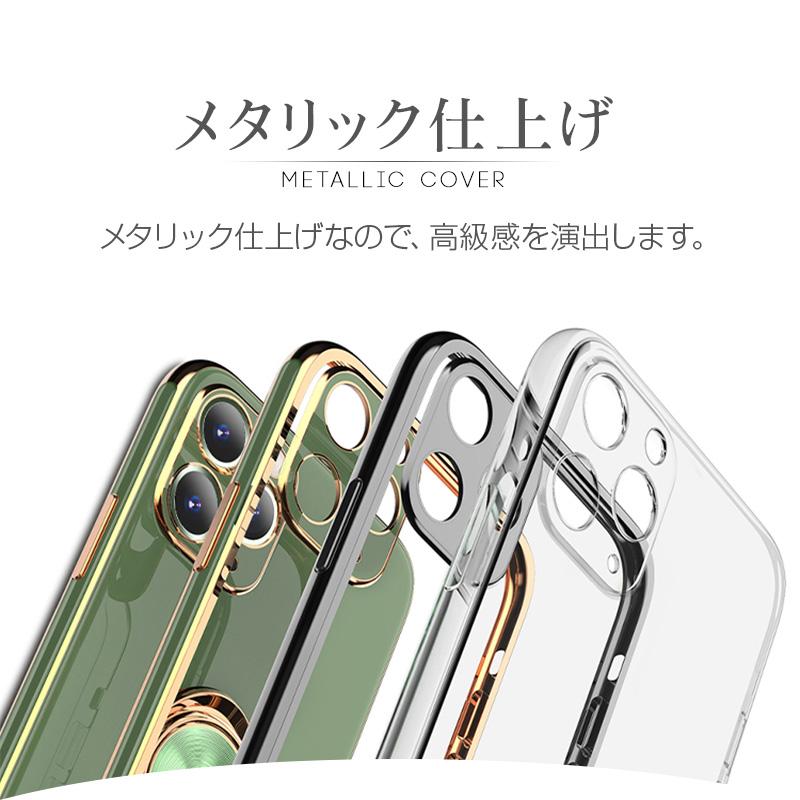 iPhone 15 ケース　iPhone 14 iPhone SE3 SE2 第3世代 第2世代 ケース iPhone 13 ケース 13 Pro max mini Plus iPhone 12 11 XR スマホケース リング付き メッキ｜yottego｜03