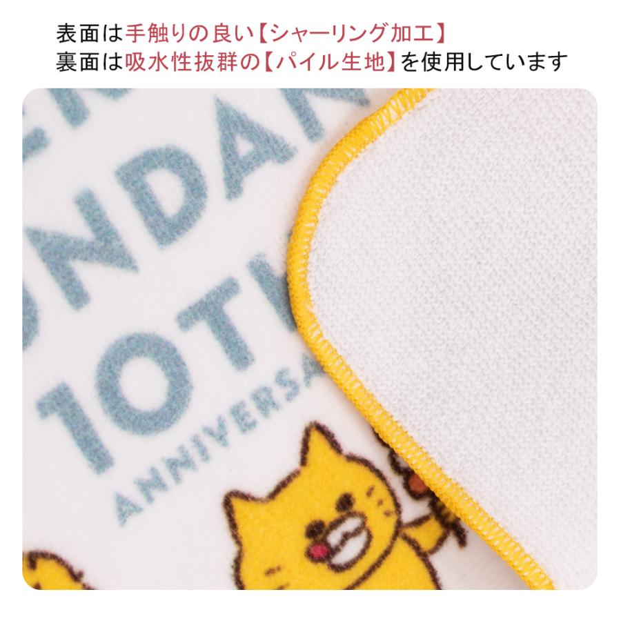 ノラネコぐんだん ハンドタオル 25×25 かお タイソウ