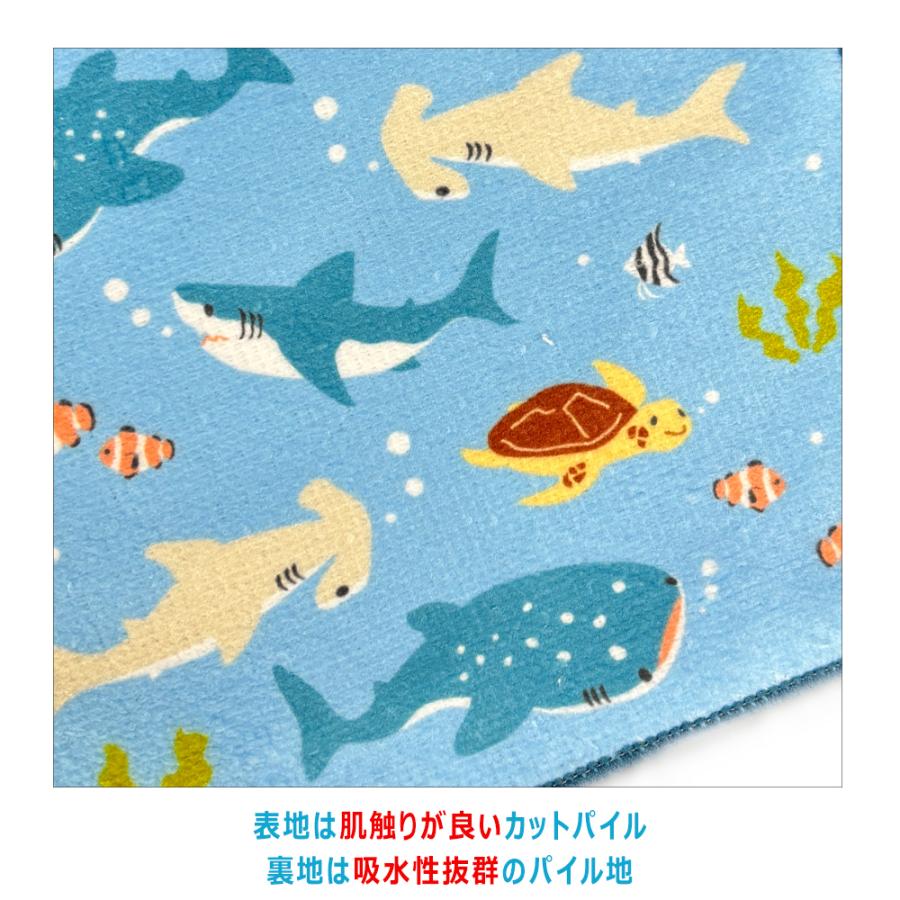 プチタオル5枚組セット 16×16 働くくるま 恐竜 クマ リボン 花
