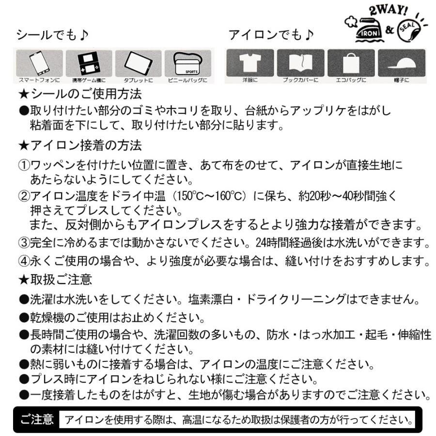 2WAY ワッペン (小) おさるのジョージ シール・アイロン両用タイプ