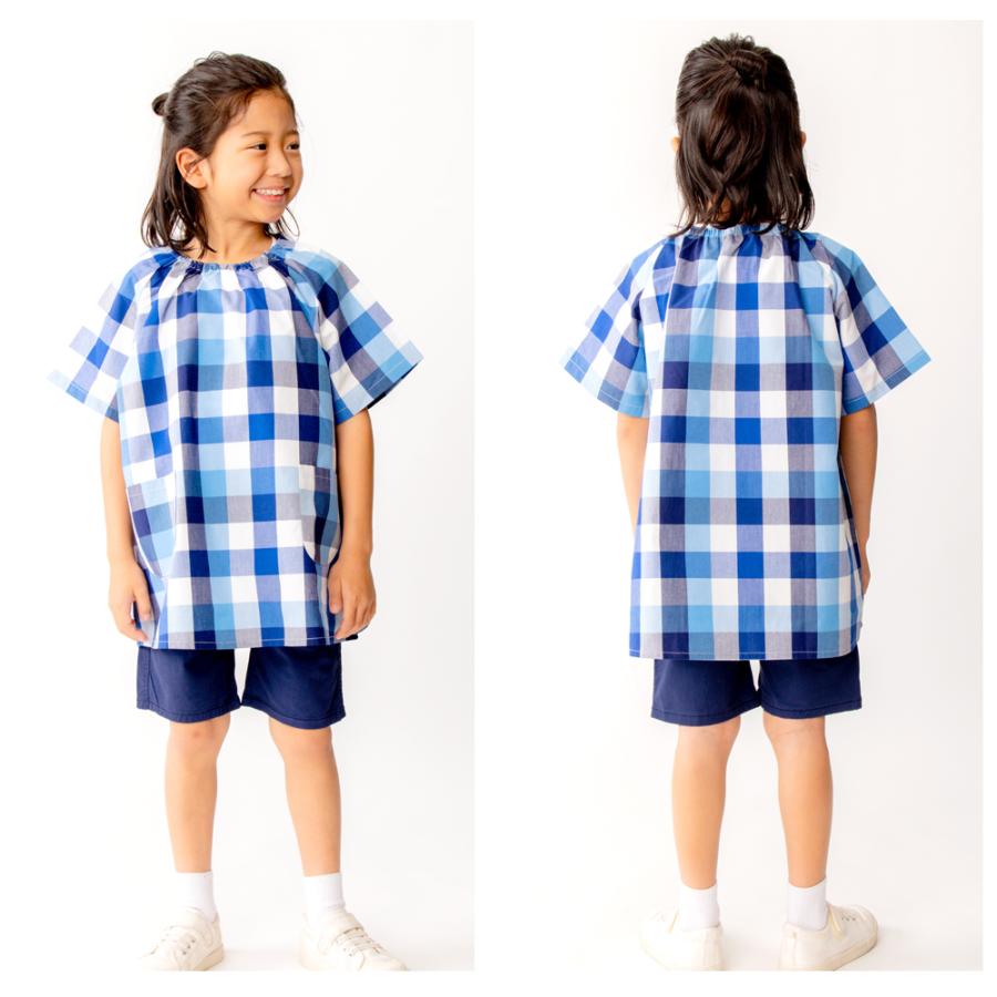 スモック半袖 柄 撥水 抗菌 消臭 90 100 110 120 130 ノーアイロンOK プレイウエア おしゃれ よつば洋品店 |  | 10