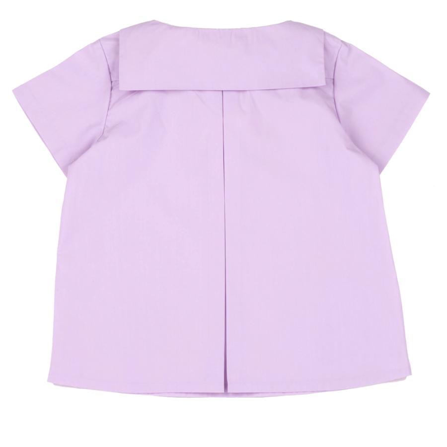 スモック 半袖 無地 セーラー 撥水 抗菌 消臭 100 110 120 130