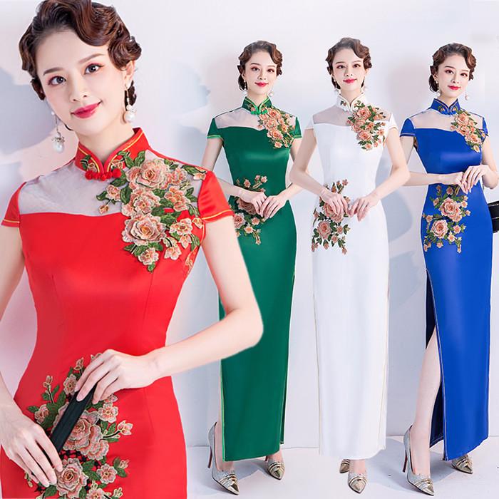 週間ランキング１位獲得 チャイナドレス チャイナ風ワンピース チャイナドレスロング 結婚式 大きいサイズ おしゃれ 二次会 パーティードレス フォマールチャイナワンピース 白 Zgqp037 優美japan 通販 Yahoo ショッピング 最高の Isgs Com Pk