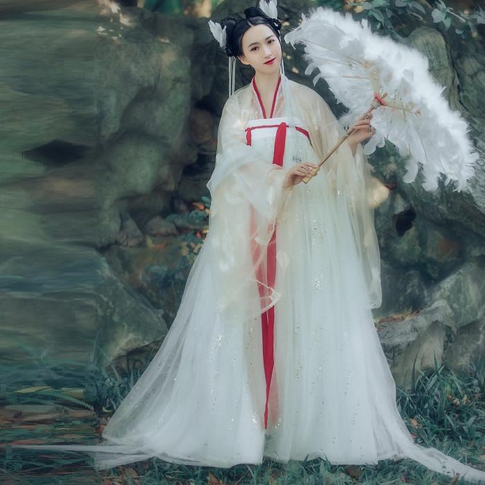 唐装漢服 漢服仙女 中国古風 中華服 漢服 チャイナ服 チャイナドレス 中国服 ワンピース コスプレ 中国古代衣装 女性 ロングドレス おしゃれ ステージ 撮影 白 Zhfz085 優美japan 通販 Yahoo ショッピング