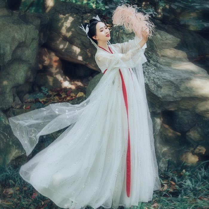 唐装漢服 漢服仙女 中国古風 中華服 漢服 チャイナ服 チャイナドレス 中国服 ワンピース コスプレ 中国古代衣装 女性 ロングドレス おしゃれ ステージ 撮影 白 Zhfz085 優美japan 通販 Yahoo ショッピング
